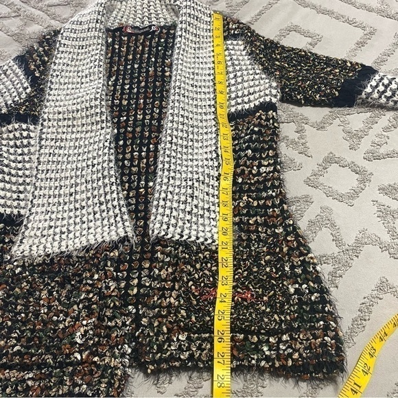 Desigual metallic eyelash cardigan size S - Picture 8 of 11